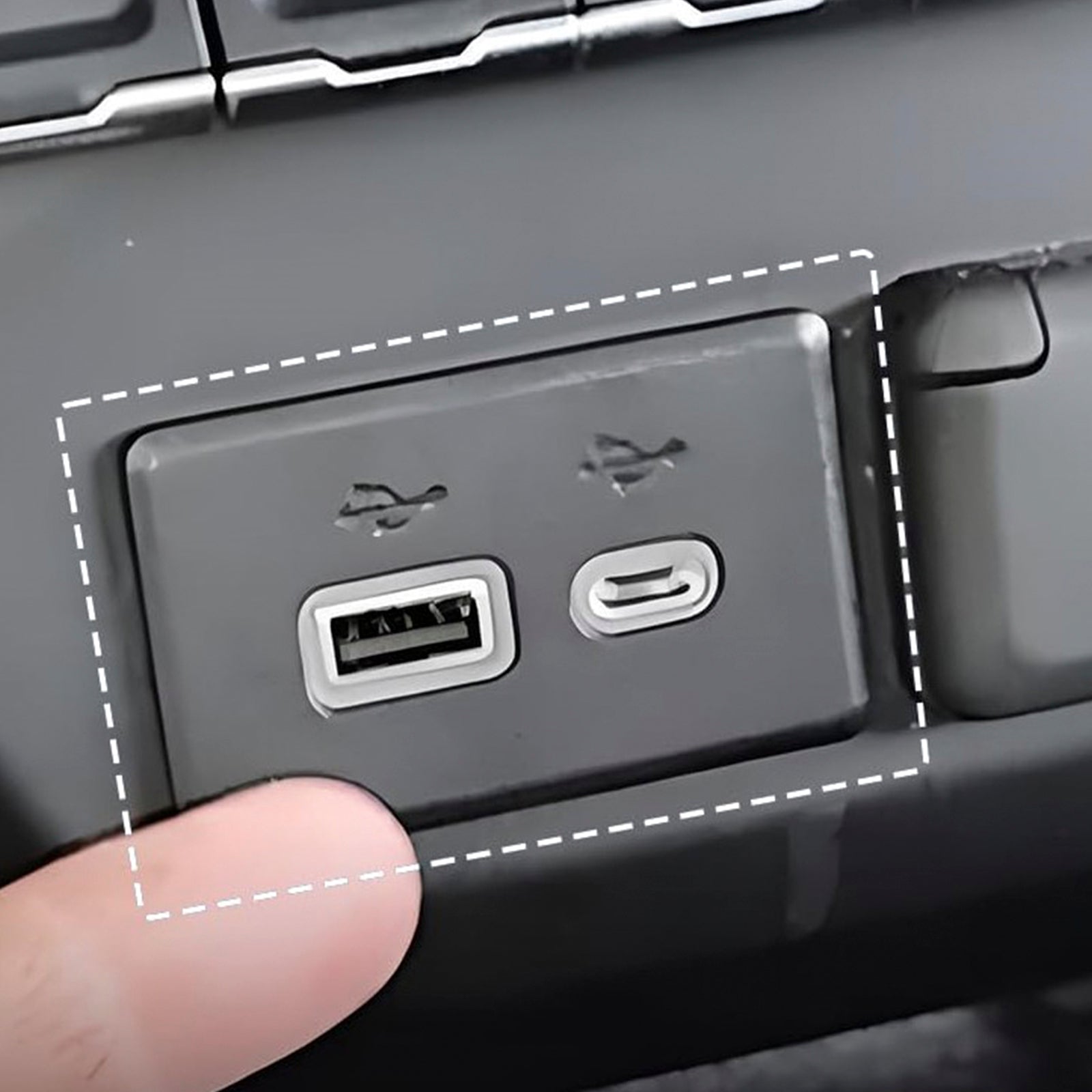 USB and USB-C Port Receptacle Connector for GMC Acadia, Cadillac Escalade, Chevy Silverado, Sierra, Tahoe