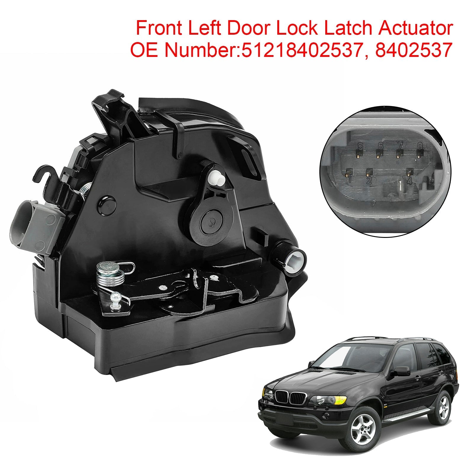 2001/04-2003/09 BMW X5 E53 3.0d 2925 ccm, 135 KW, 184 PS Front Left Door Lock Latch Catch Actuator 51218402537