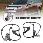 Front Left Right ABS Wheel Speed Sensor Set for Isuzu D-Max 2.5 Twin Turbo 2012-2019