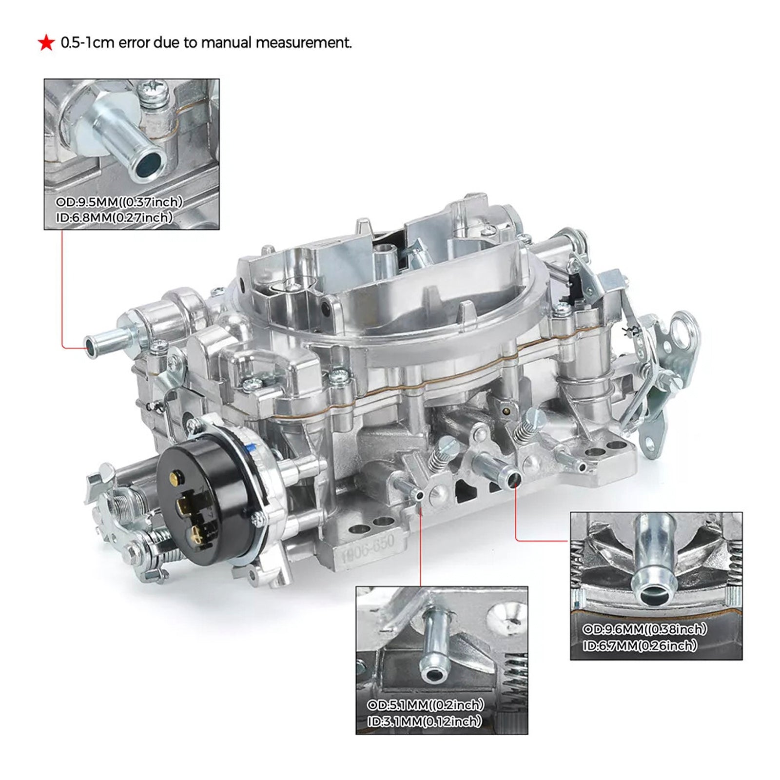 GMC 1980-1987 650 CFM 4 Barrel AVS2 Carburetor with Electric Choke 1906