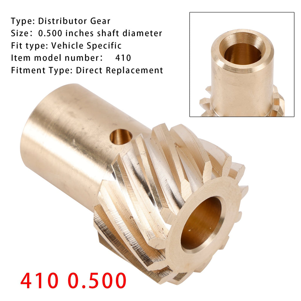 Chevy MSD Small Block Big Block Distributor Gear 410 with 0.500" Shaft