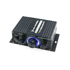 Dual 200W Hi-Fi Car Audio Amplifier with MP3 Radio Booster and LED Display for 12V Vehicles