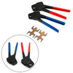 1/2" and 3/4" Pex Crimper Combo Set with Go No-Go Gauge and Angle Tool