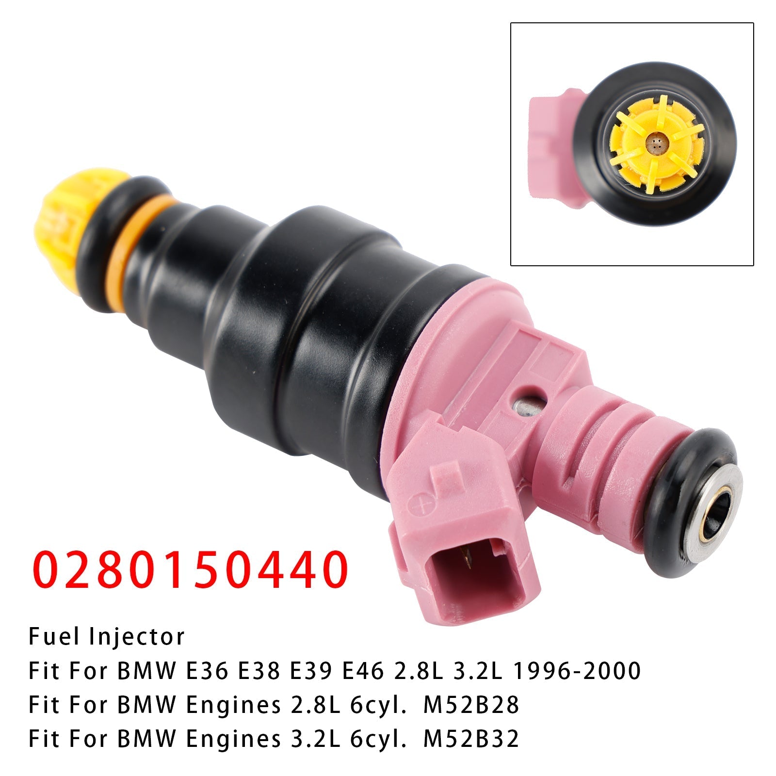 Single Fuel Injector for BMW E36 M3 E39 Z3 328i 1996-2000 3.2L 2.8L OEM 0280150440