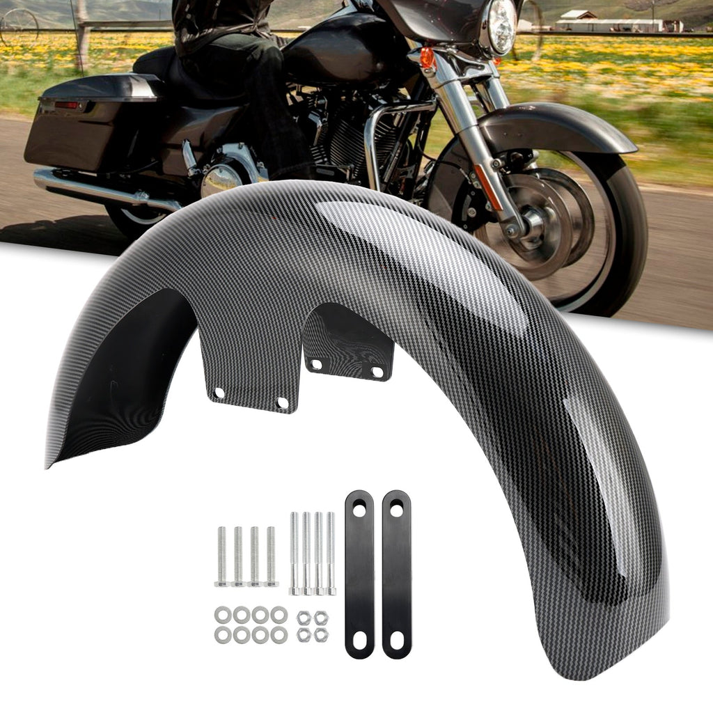 19" Front Fender ABS Wrap Kit For Harley Touring Road Glide Street Glide Electra Bagger FLHT FLHR