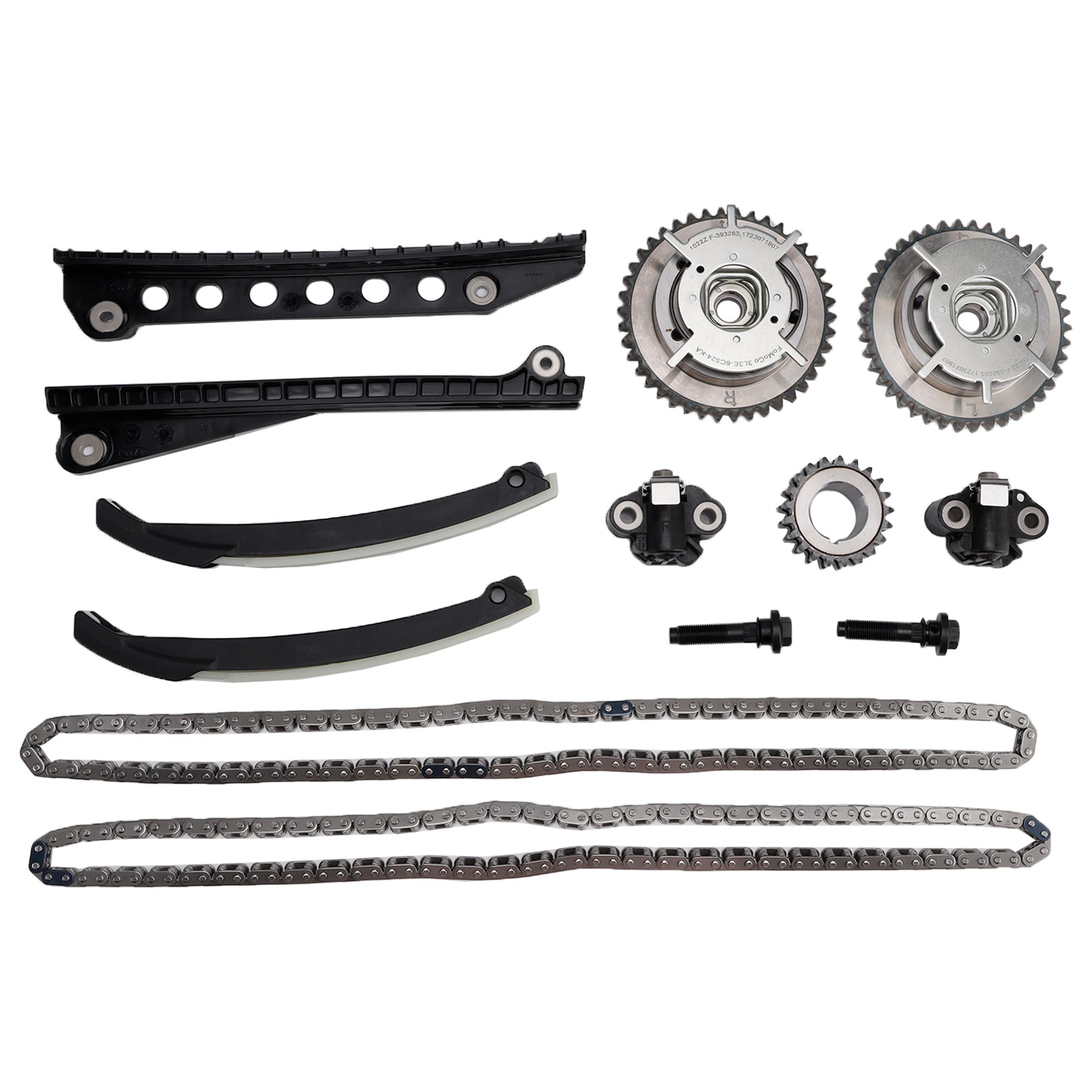13-Component Timing Chain Assembly Kit Compatible with Ford F-250-F-550 5.4 Liter V8 2000-2010