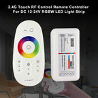 RF Wireless Touch Control Remote for 12V 24V RGBW LED Light Strip Dimmer
