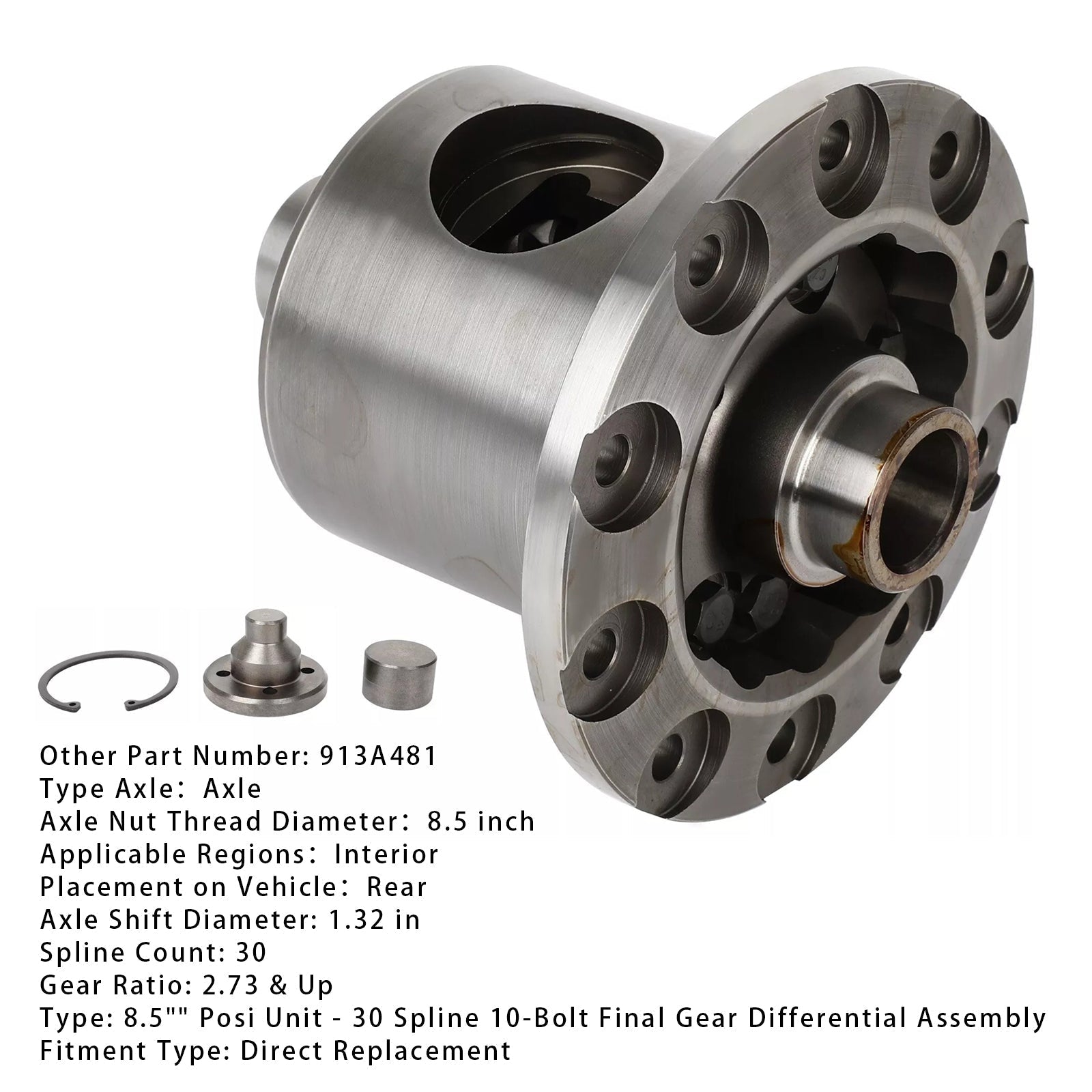 2001 2002 2003 2004 2005 2006 2007 2008 2009 GMC Yukon XL 1500 8.5" 10 Bolt Positraction Differential