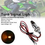 12V Universal LED Indicator Light for Motorcycle Turn Signals 8mm Yamaha