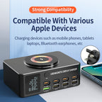 140W Intelligent PD100W Notebook Fast Charger Multi-Port USB Power Supply UK