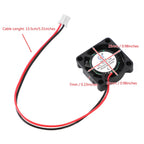 25x25x7mm 5V 0.12A Brushless DC Blower Fan 2 Pin 2507S Automotive Cooling