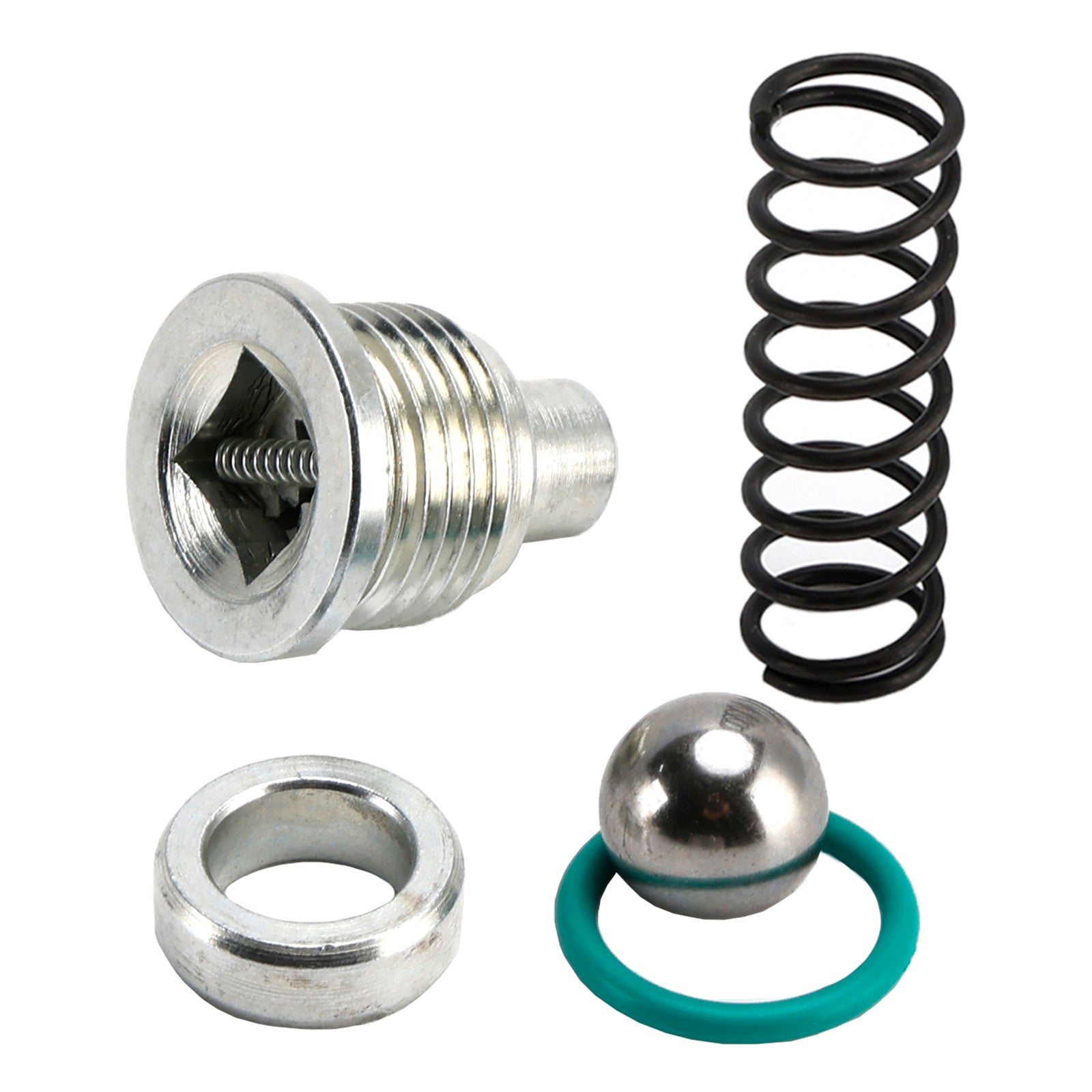 1994-2003 Ford F250 F350 F450 F550 and E250 E350 E450 7.3L Diesel Oil Pump Relief Valve Spring Seals Plug Kit