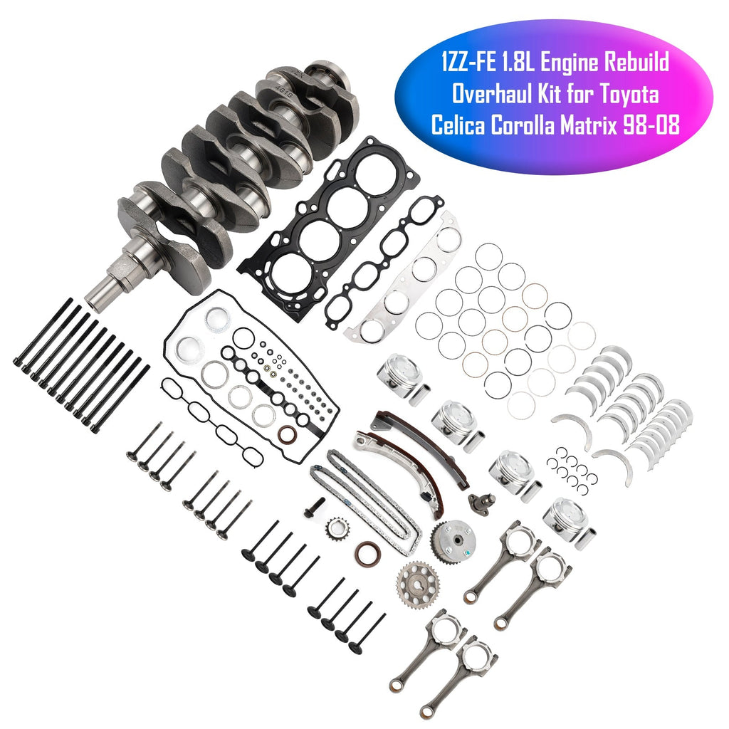 1ZZ-FE Engine Overhaul Rebuild Kit for 2000-2005 Toyota MR2 Spyder 1.8L