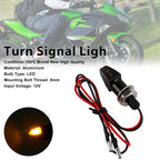 12V Universal LED Indicator Light for Motorcycle Turn Signals 8mm Yamaha