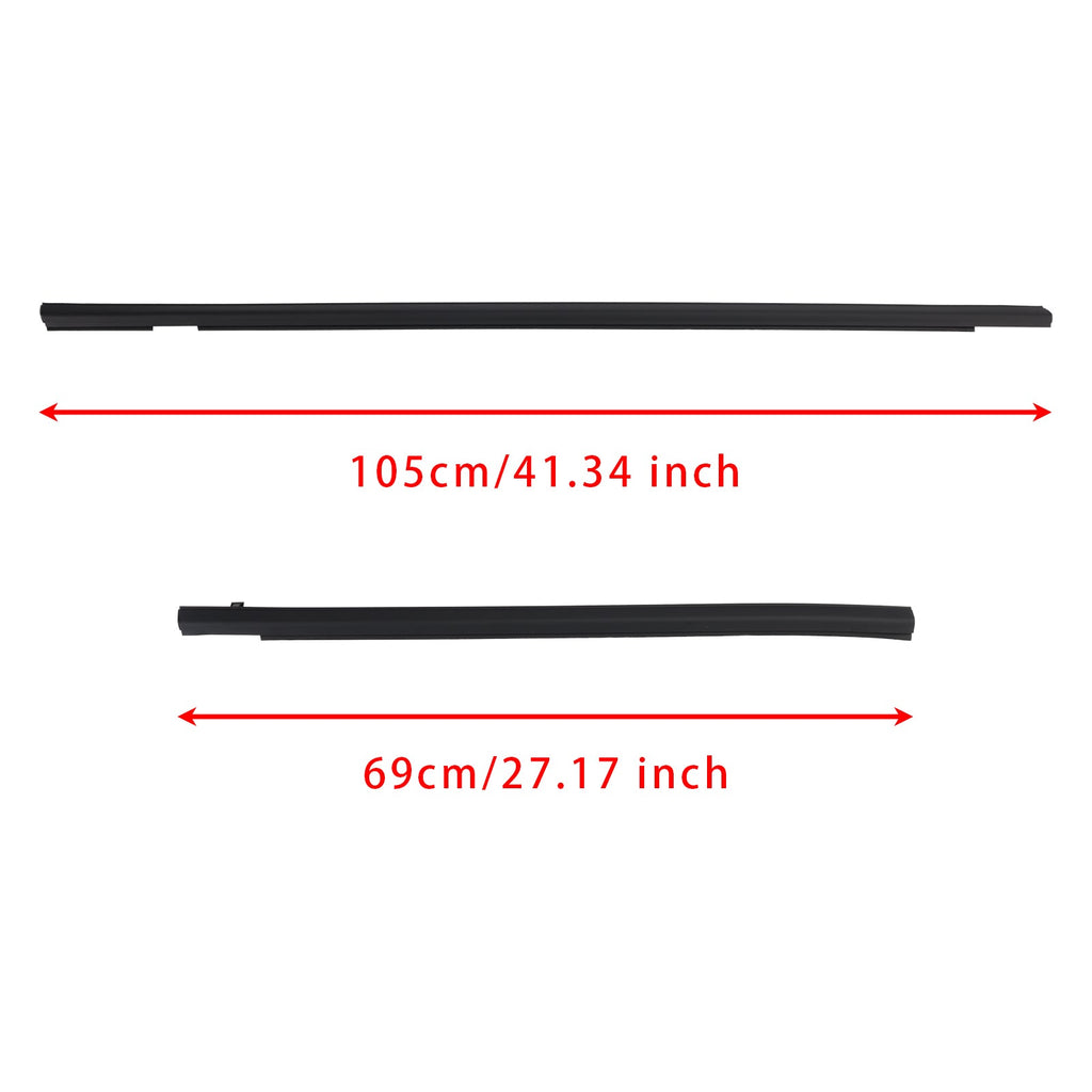 2001-2008 Honda FIT JAZZ 1st gen 4PCS Weatherstrip Rubber Seal Door Belt