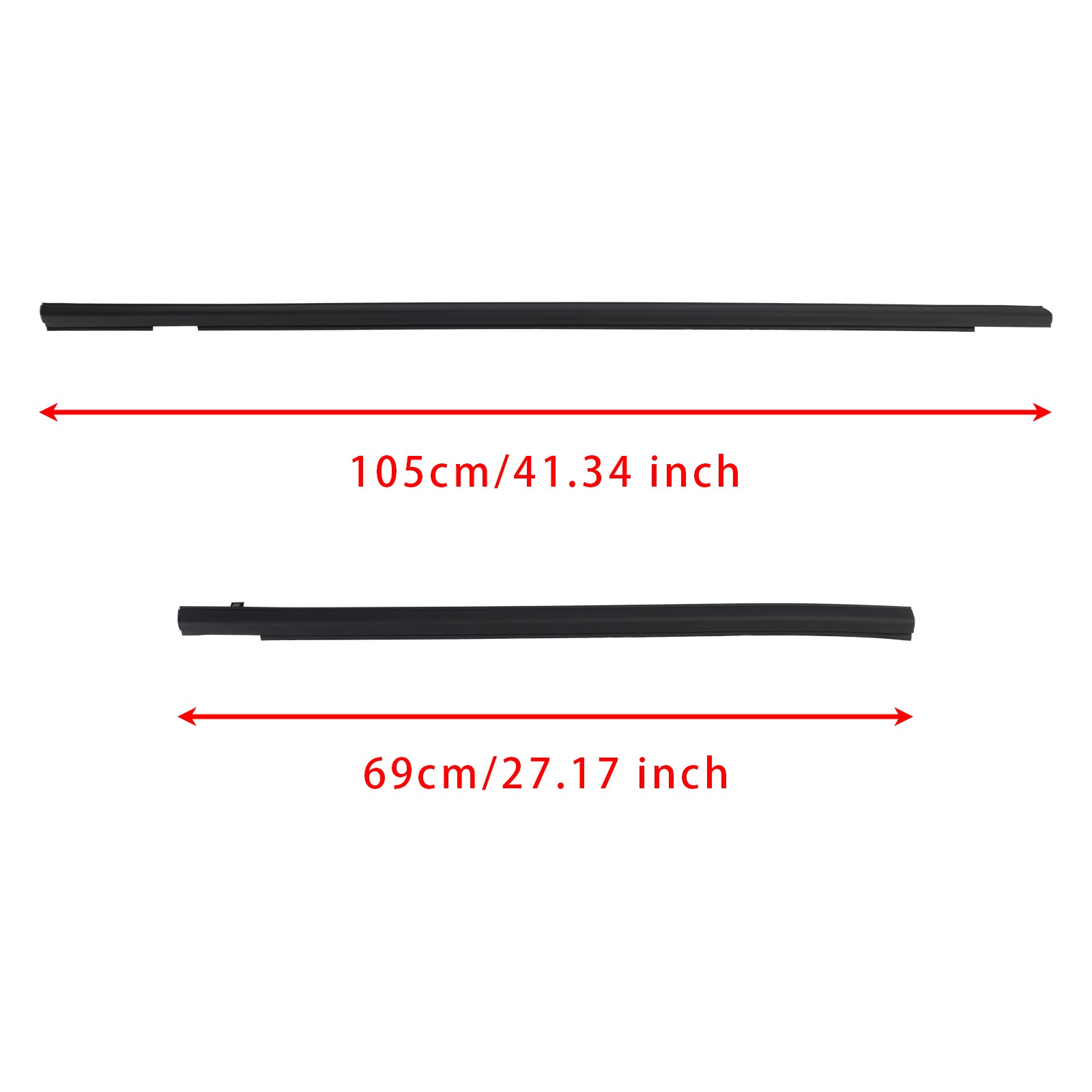 Honda FIT JAZZ 1st Generation 2001-2008 4-Piece Door Belt Weatherstrip Rubber Seal