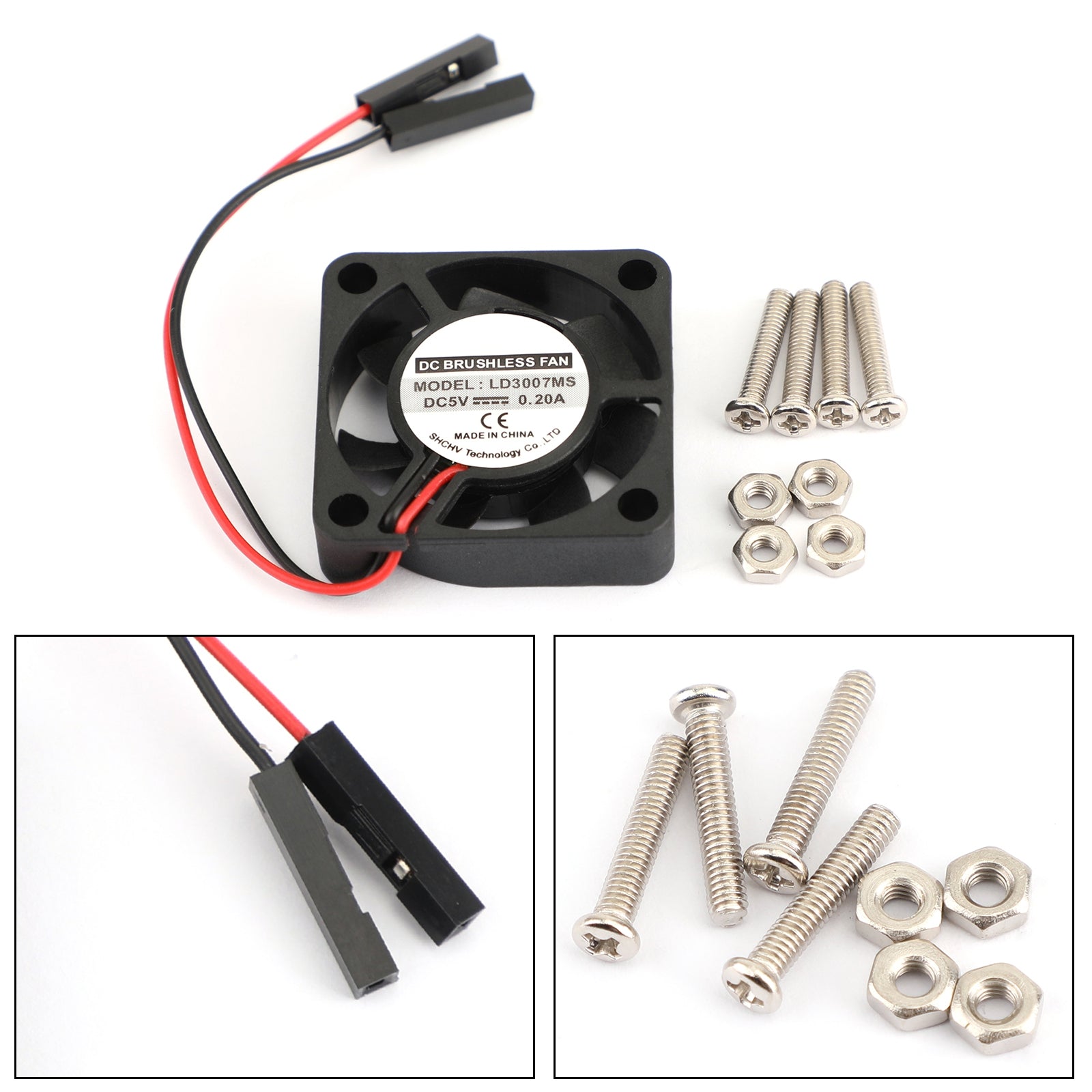5 Volt 30x30 Dual Pin Thermal Cooling Fan for Raspberry Pi B 2B 3 4 Series