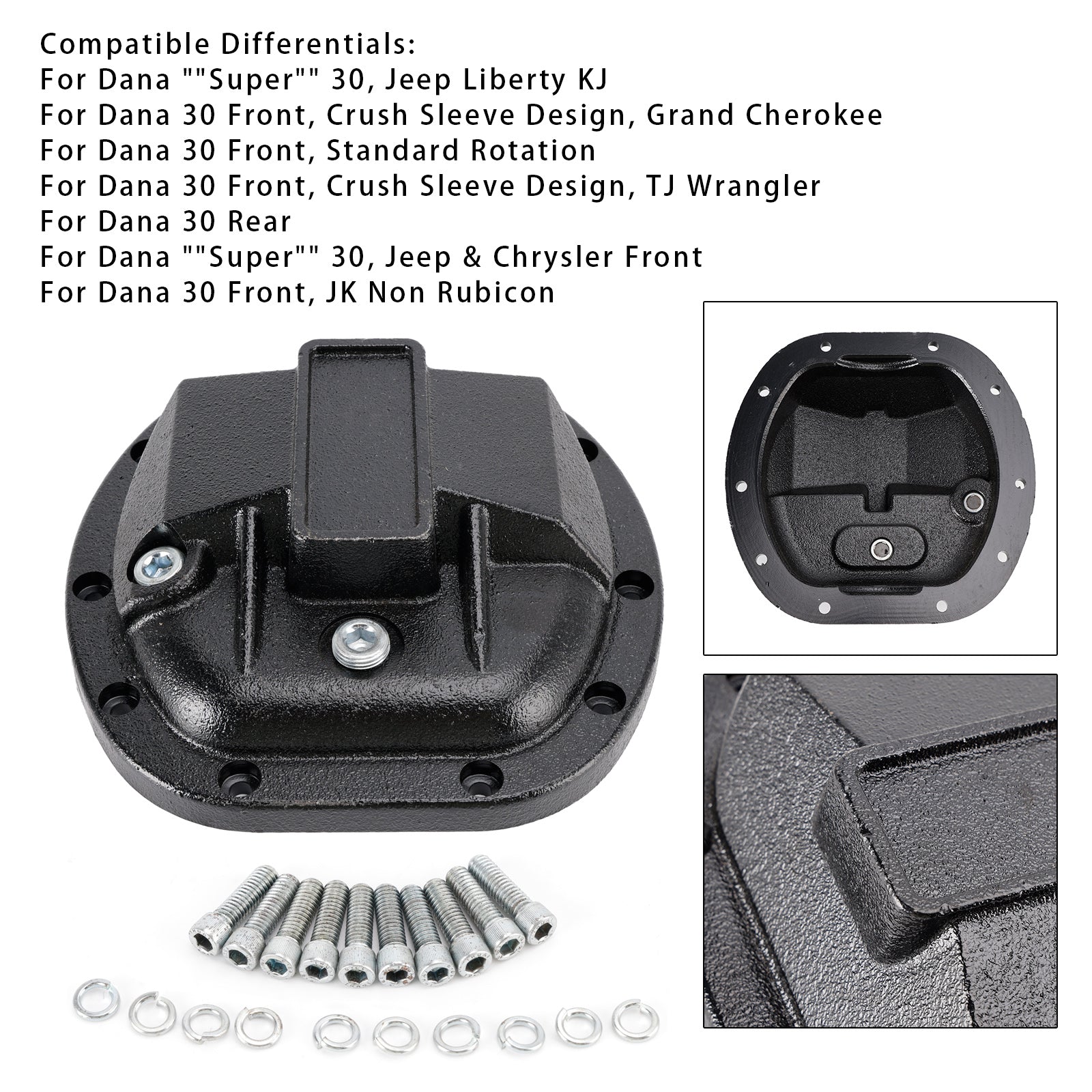 1974-1983 Jeep CJ5 Yukon YHCC-D30 Dana 30 Front Differential Housing Cover