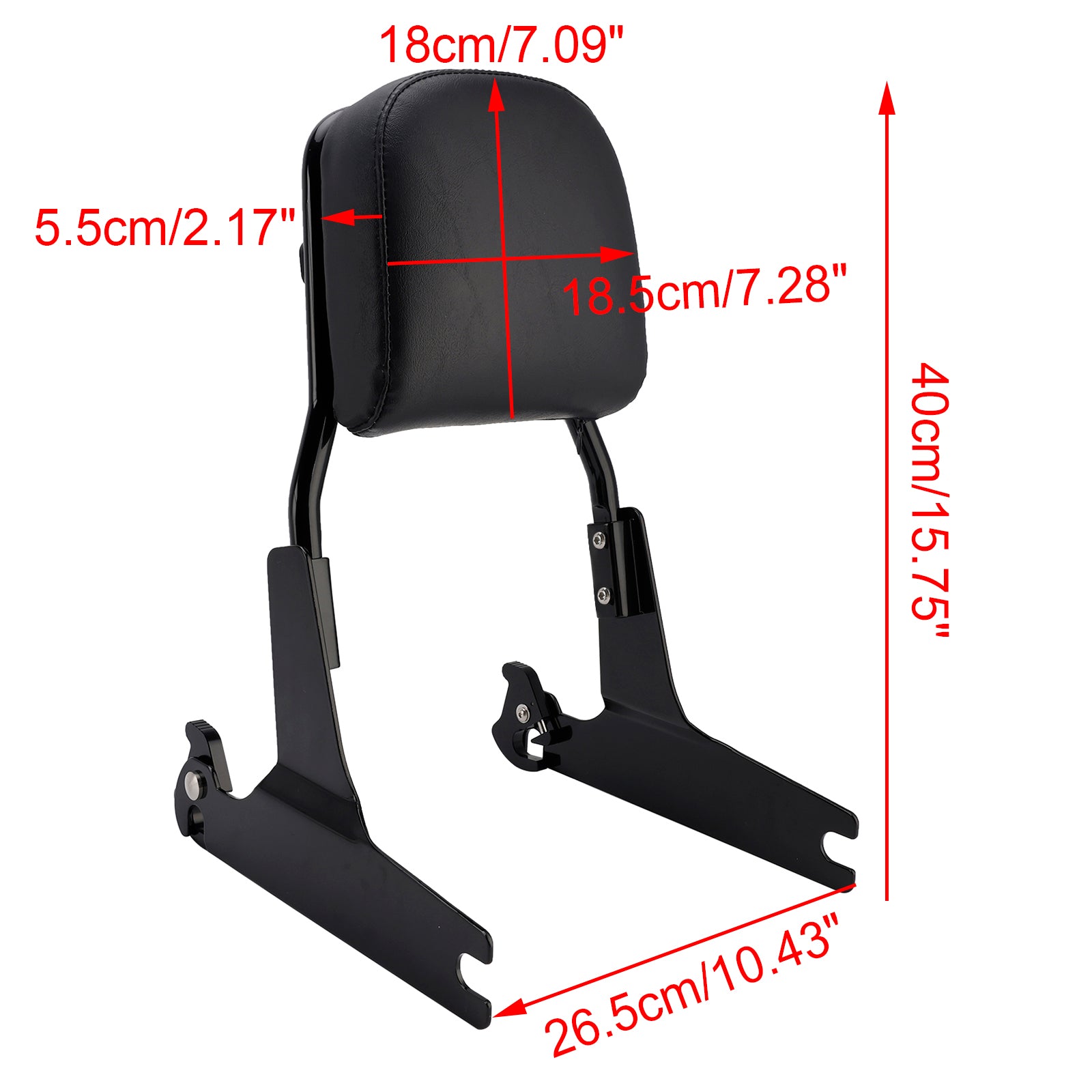 Softail Sissy Bar Backrest Passenger Support 2000-2017