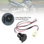12V USB-C Quick Charge Socket Adapter for Honda NX400 2024