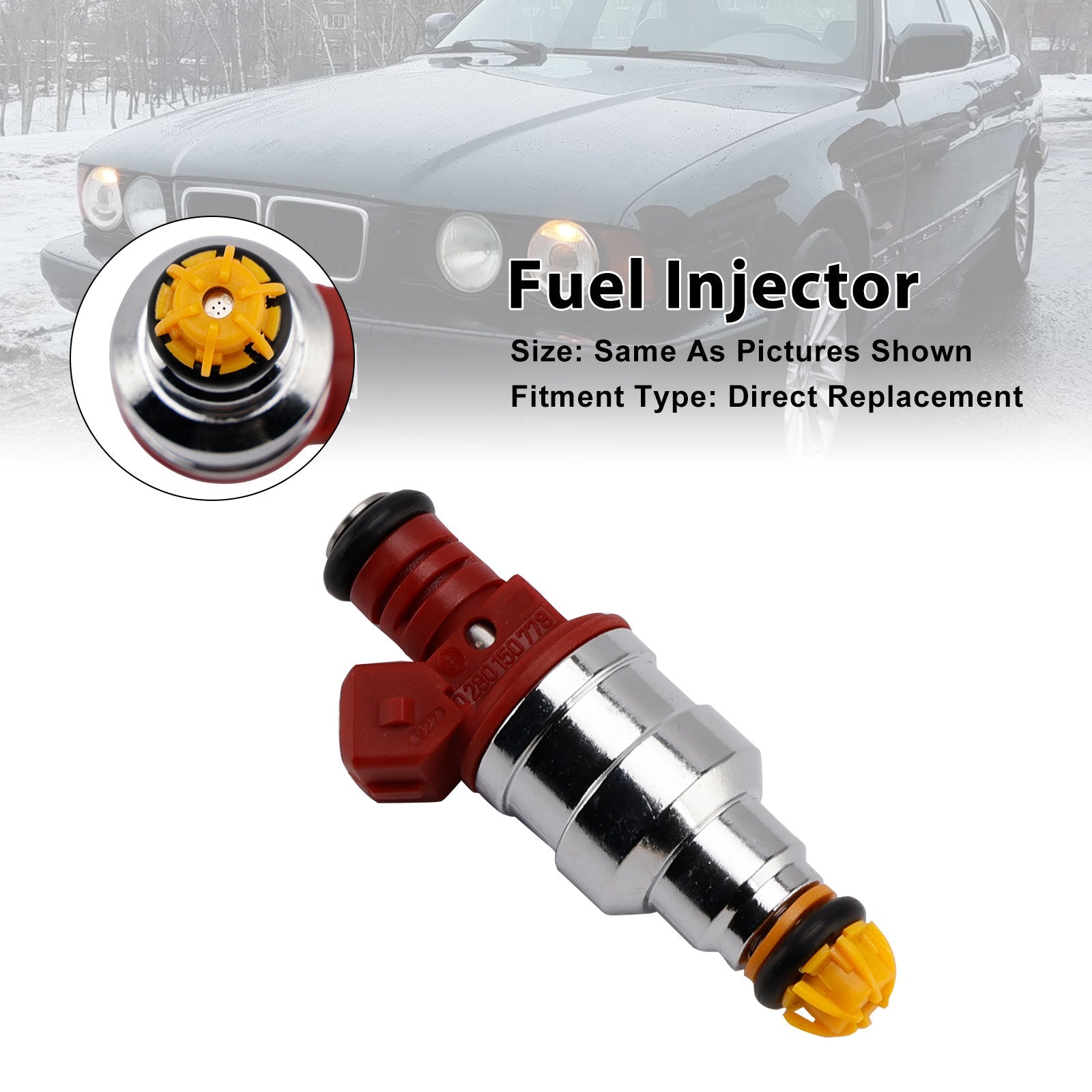 Fuel Injector Assembly for BMW V8 540i 740i Models 1993-1998 0280150778