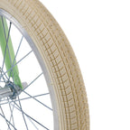 16" Green Girls Children's Bicycle featuring Side Wheels, Basket and Rear Cargo Rack