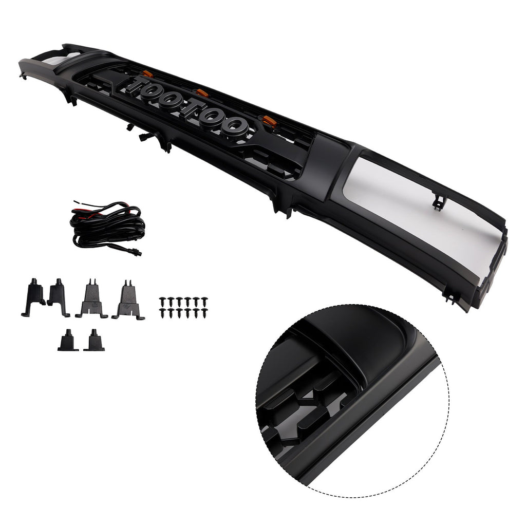 Led Front Grille Bumper for 1992 1993 1994 1995 Toyota 4Runner Matte Black