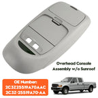 2002-2004 Ford F-Series Super Duty Gray Overhead Console w/o Sunroof F250 F350 F450 F550