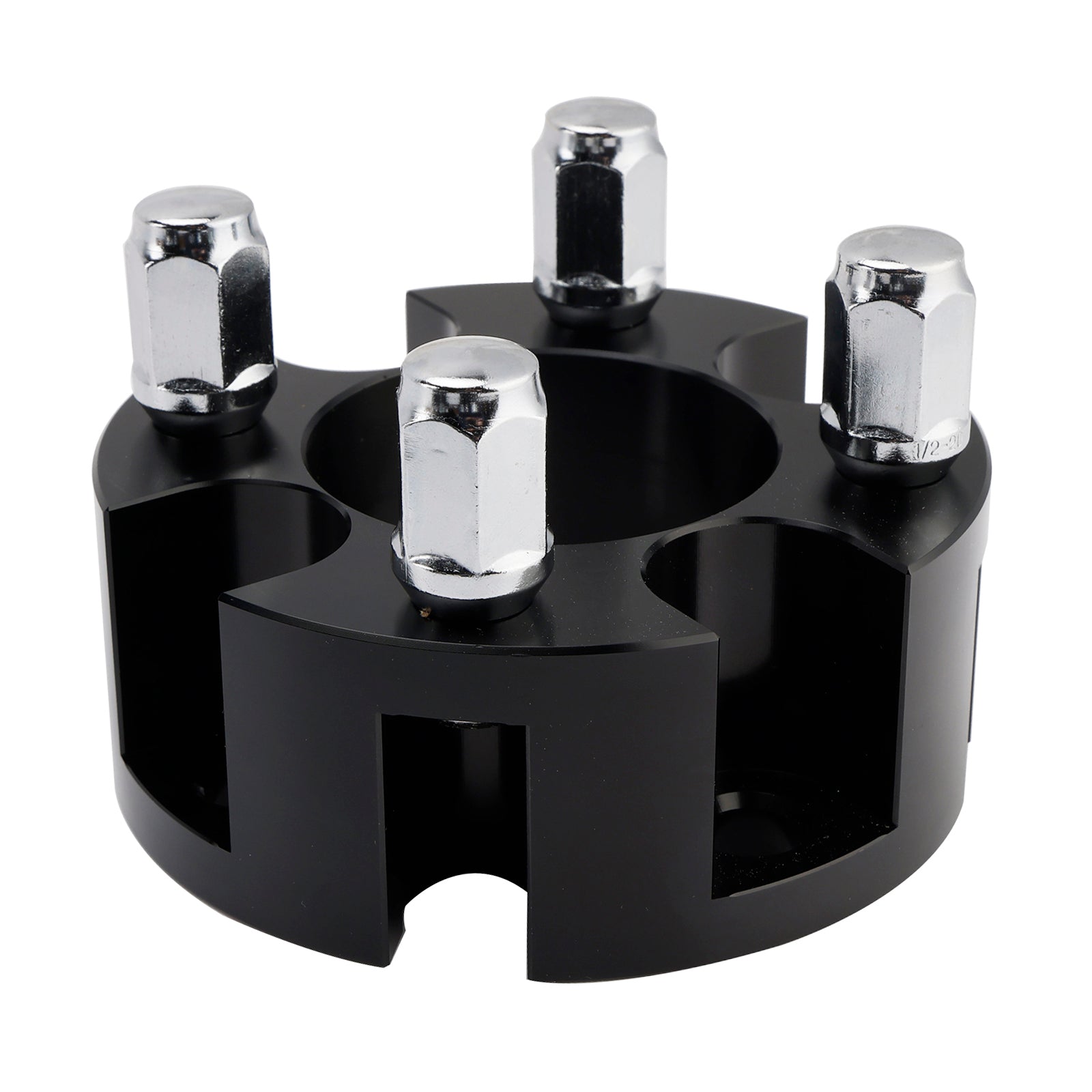 2 Inch Wheel Spacers for Golf Carts with Lug Nuts - Yamaha Club Car EzGo Black