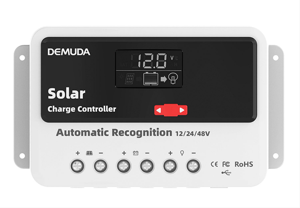 10A-60A PWM Solar Charge Controller 12V 24V 48V Iron Phosphate Battery