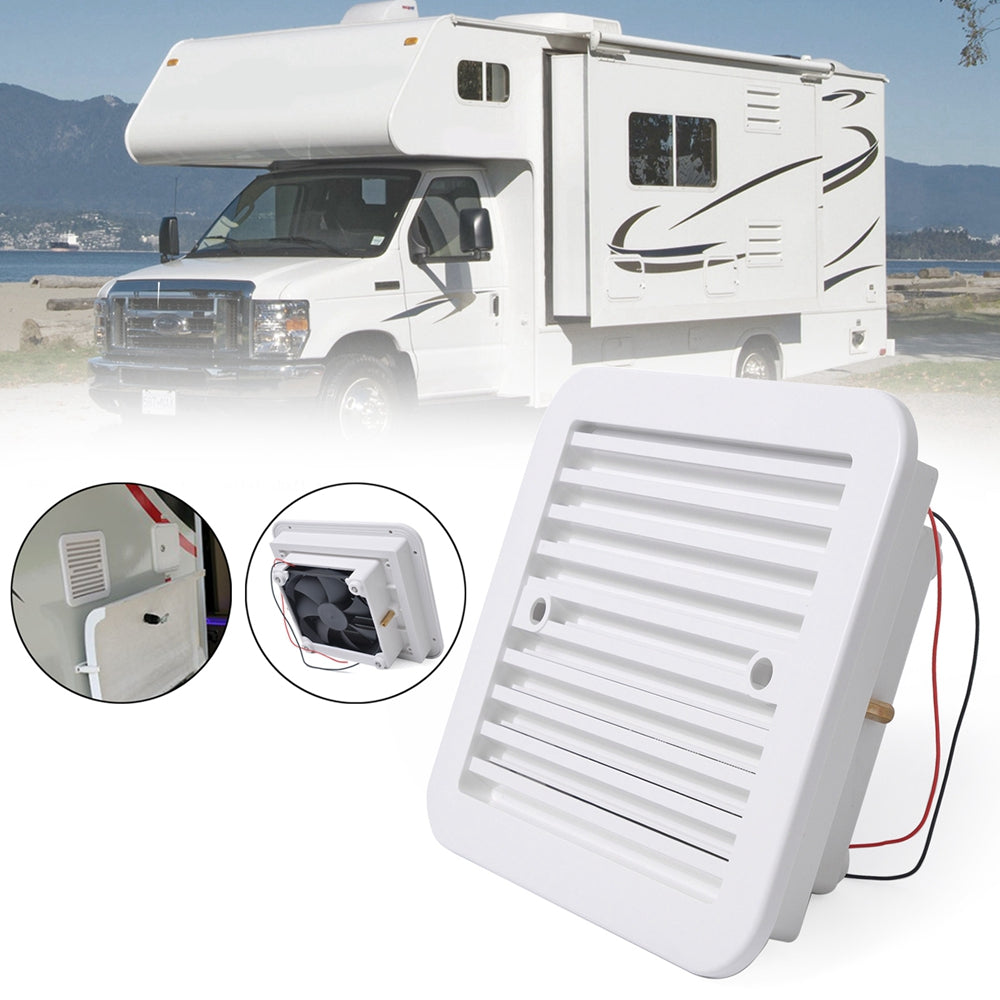 12V Side Vent Exhaust Fan for RV Caravan Trailer Cooling Ventilation System