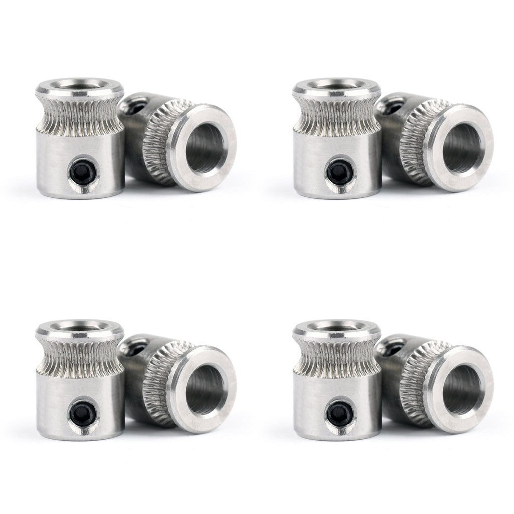 12-Pack MK8 Extruder Drive Pulley Steel Gear 1.75/3.0mm 3D Printer Filament