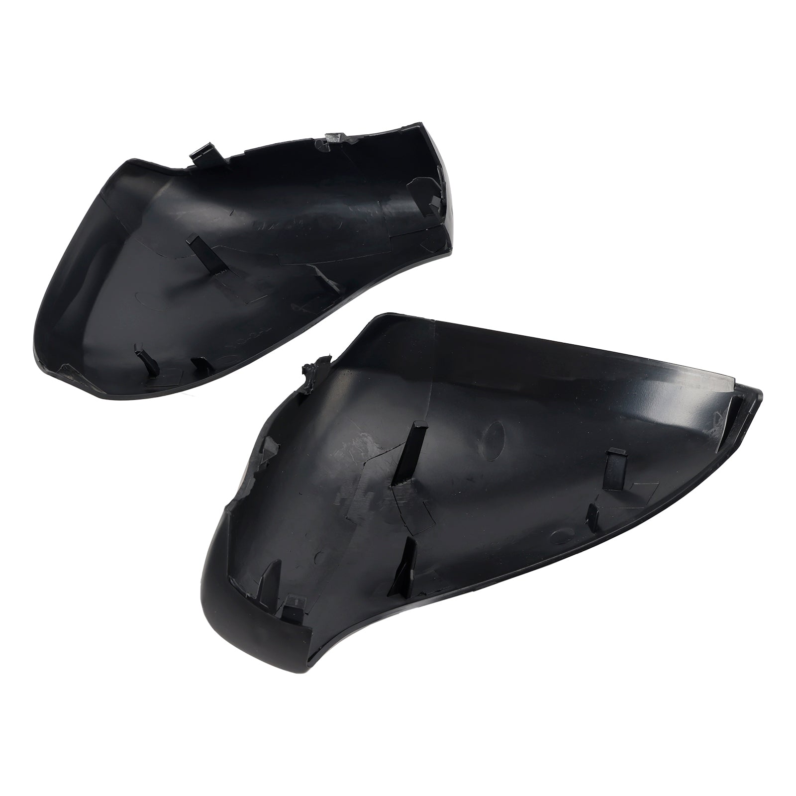 Matte Black Side Mirror Covers for 2006-2015 Peugeot 207 Hatchback Rearview Housing
