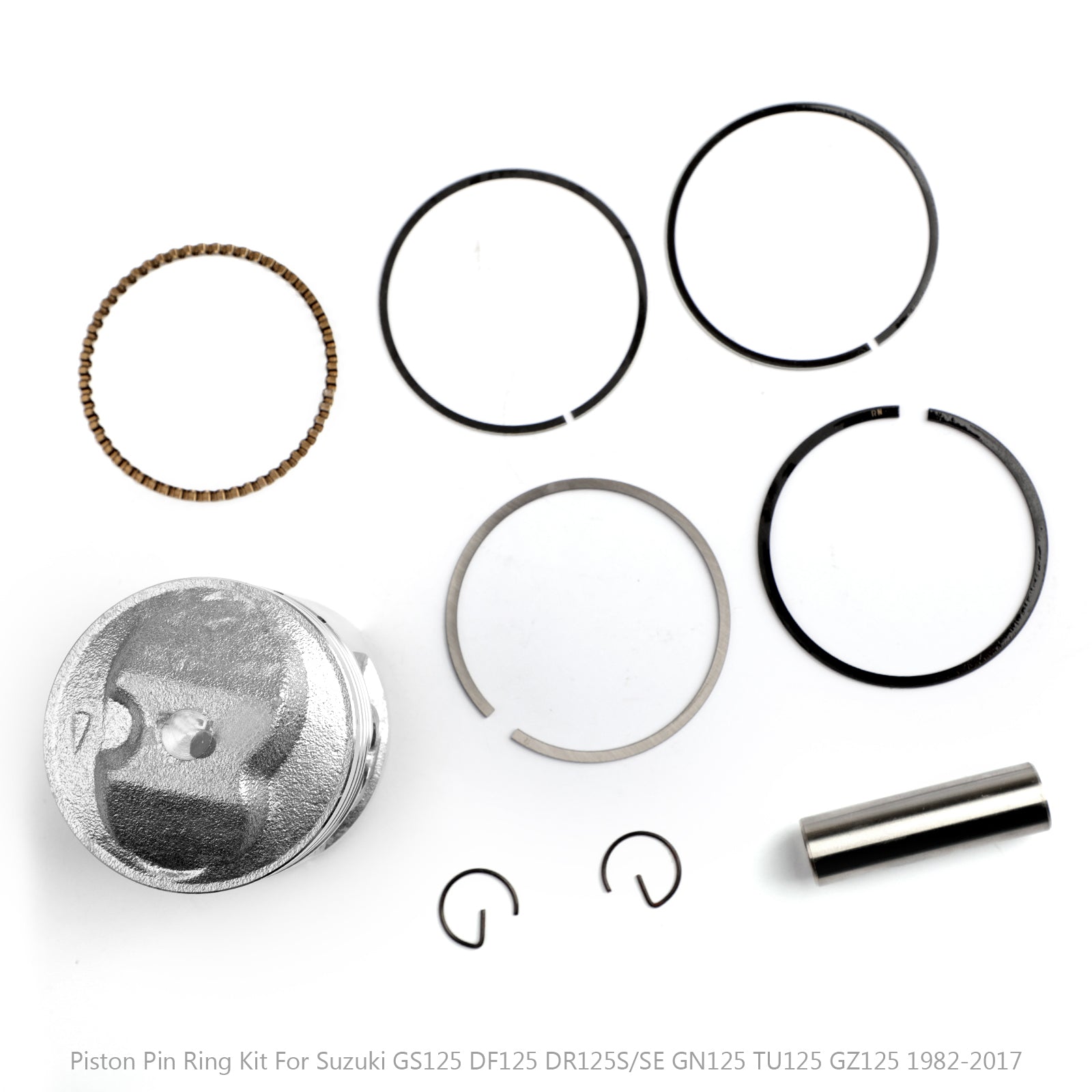 GS125 125cc Piston Assembly +0.50MM Oversize 57.50mm Bore Diameter 1982-2017 Models