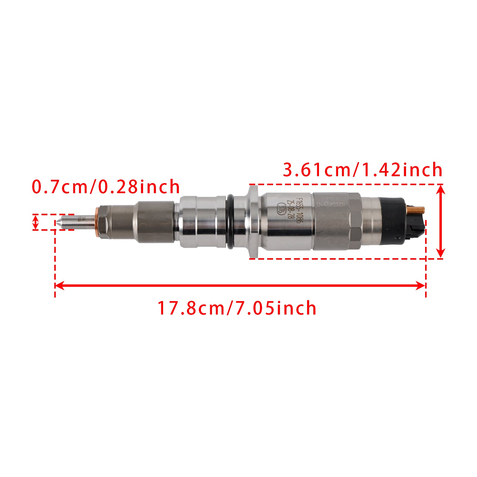 Fuel Injector 0445120231 Cummins QSB6.7 Engine for Komatsu PC200-8 Excavator