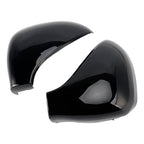 Side Mirror Covers for 07/2006-05/2015 Peugeot 207 Hatchback Bright Black Rearview Housing