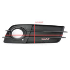 Audi A4 S4 S-LINE 2008-2012 Black Front Bumper Fog Light Grille Cover Set of 2