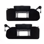 1997-2004 C5 Corvette Black Sun Visors with Vanity Mirrors Pair Shaded