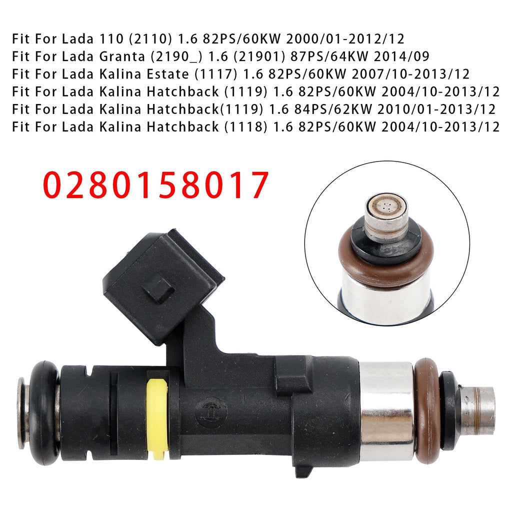 Single Fuel Injector 0280158017 for Lada Kalina and Granta Models