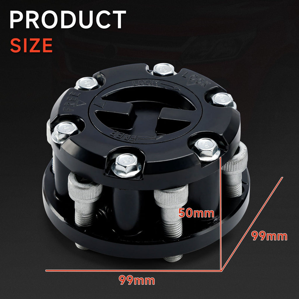 17 Spline Free Wheeling Hubs 2X for 1987-1993 Holden Jackaroo