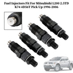 4PCS Fuel Injectors MD196607 Mitsubishi L200 Pickup 2.5TD 4D56T K74 1996-2006