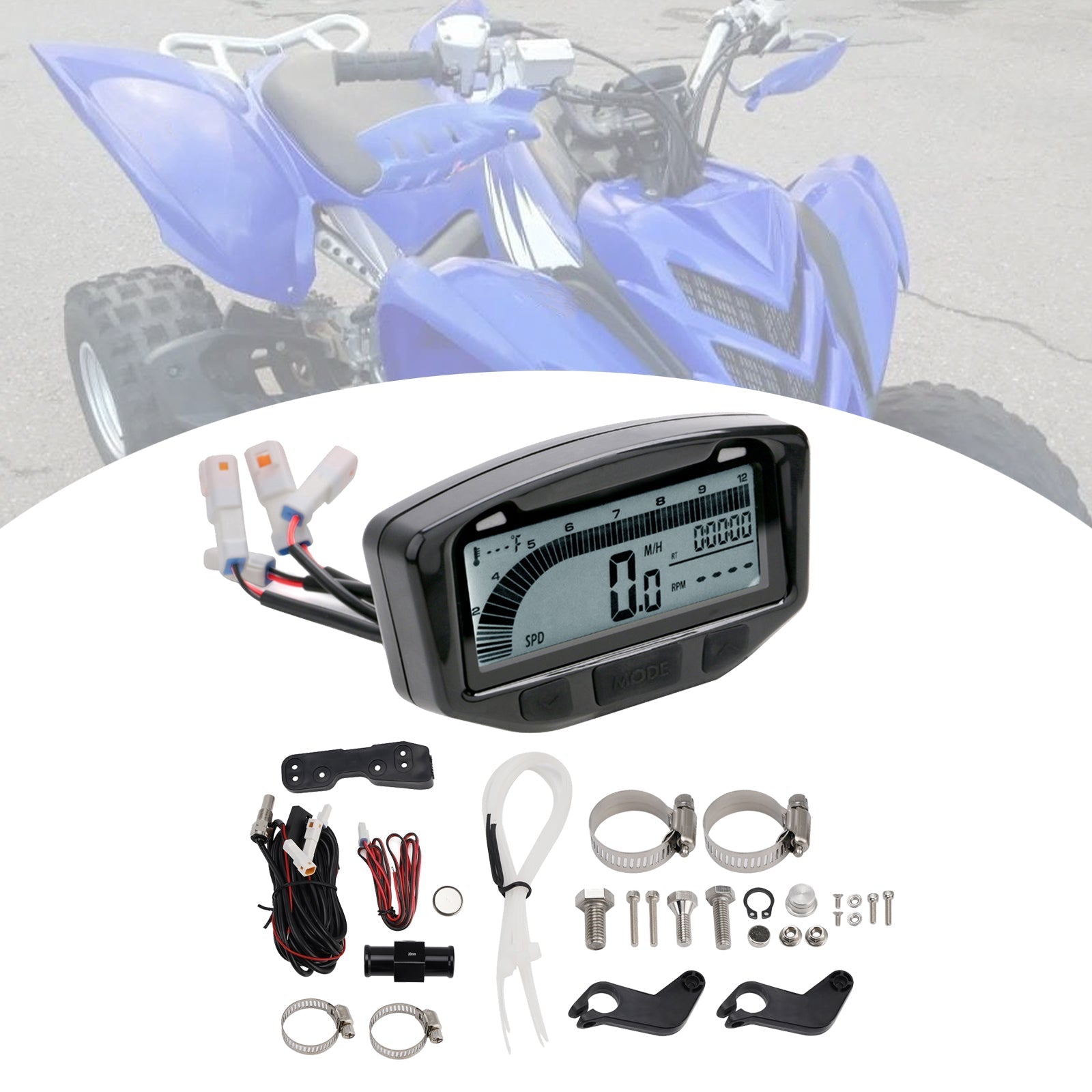 2001-2005 Raptor 660 Digital LCD Gauge Pod Speedometer Odometer Tachometer Instrument