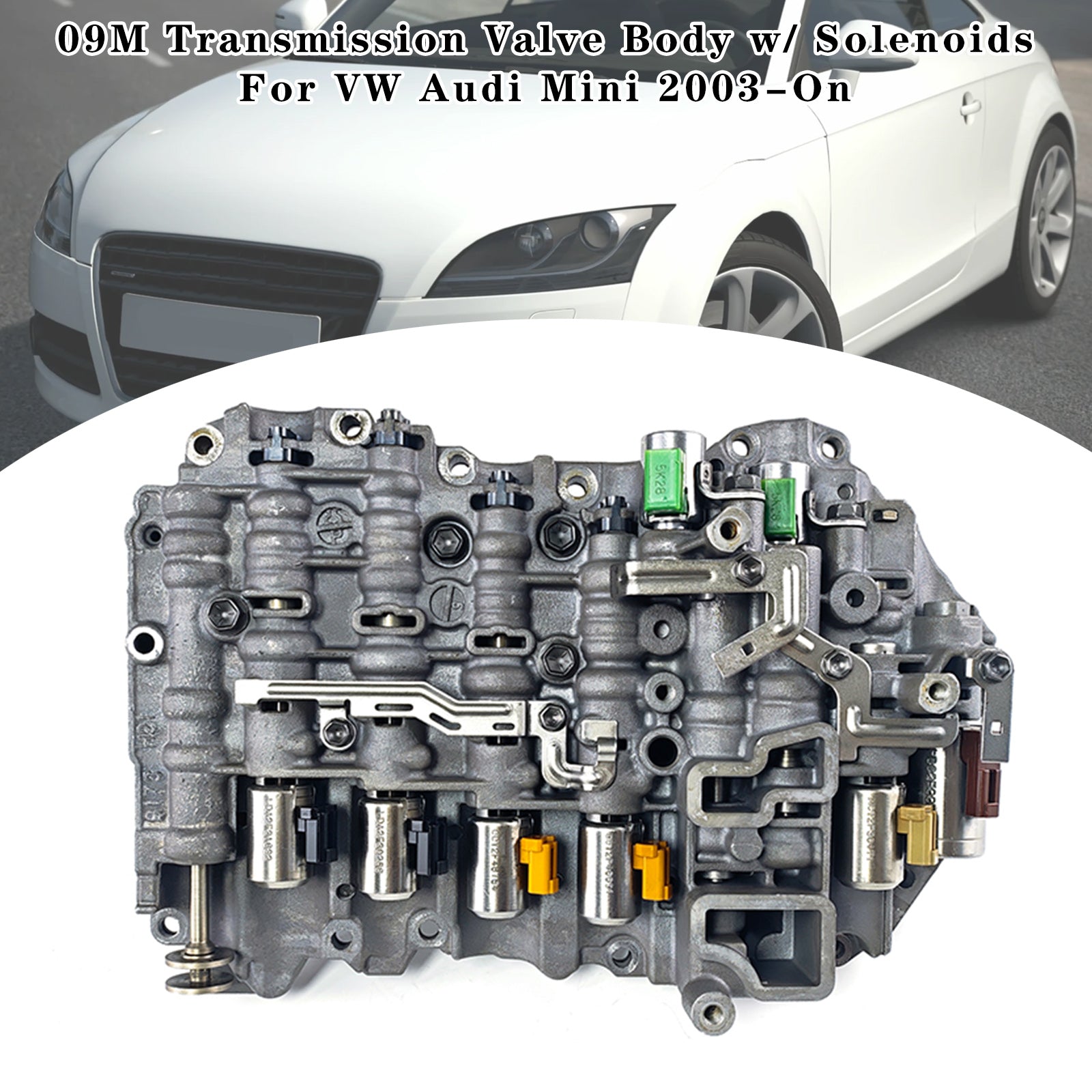 Volkswagen Audi Mini 09M Transmission Valve Body Assembly with Solenoids 2003 and Later