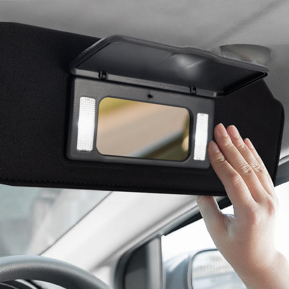 1997-2004 Corvette C5 Black Shaded Sun Visors Pair with Built-in Vanity Mirrors