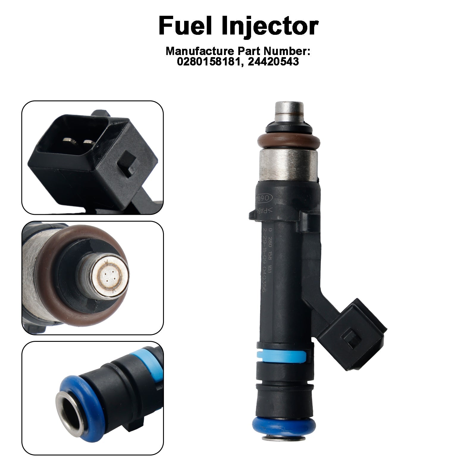 1 x Vauxhall 1.0 1.2 1.4 Petrol Engine Fuel Injector 24420543 0280158181