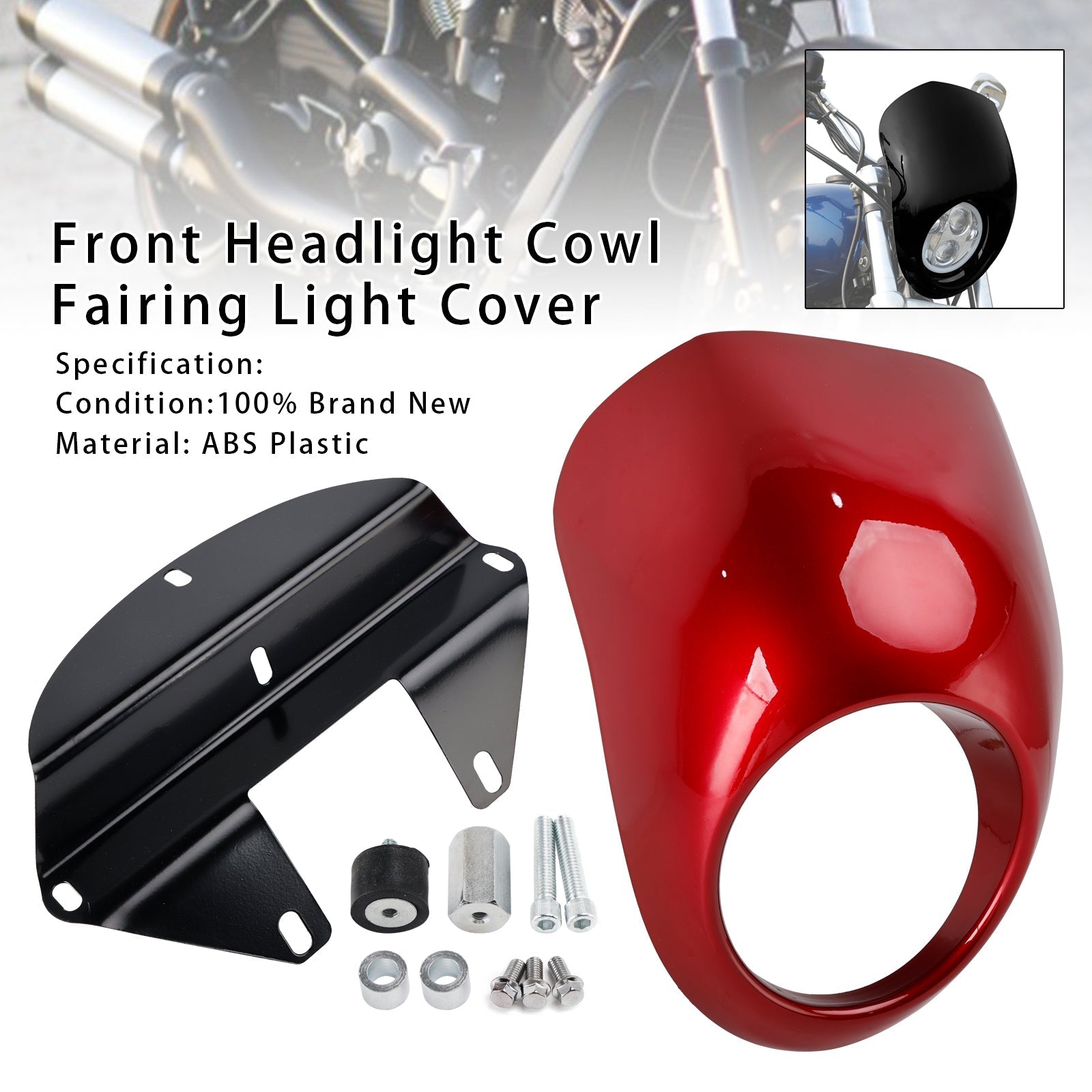 1973-up FX Dyna Sportster 883 1200 XL Headlight Light Fairing Cover