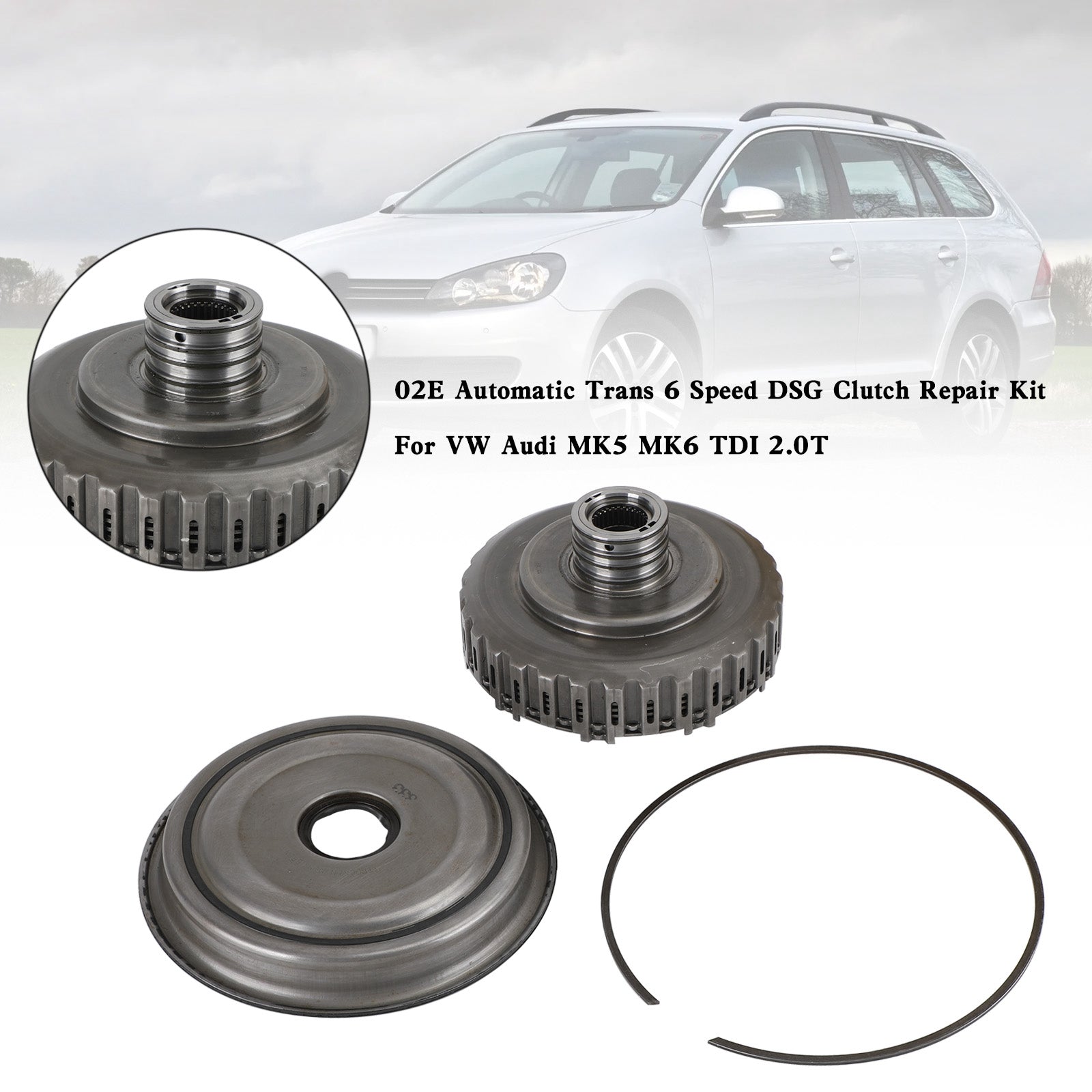 VW Audi MK5 MK6 2.0T TDI 02E 6-Speed Automatic DSG Clutch Service Kit