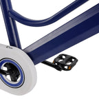 18-Inch Youth Bike featuring Stabilizer Wheels and Luggage Rack - Dark Blue