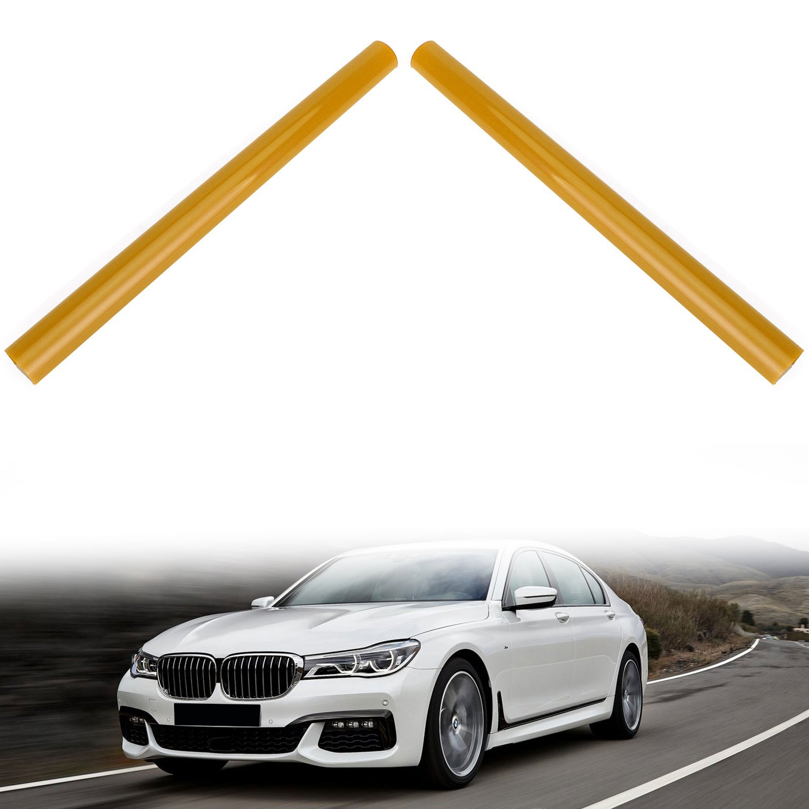 V Brace Support Bar Grille Wrap Compatible with BMW G01 G02 G05 G06 G07 G30 G38 Blue