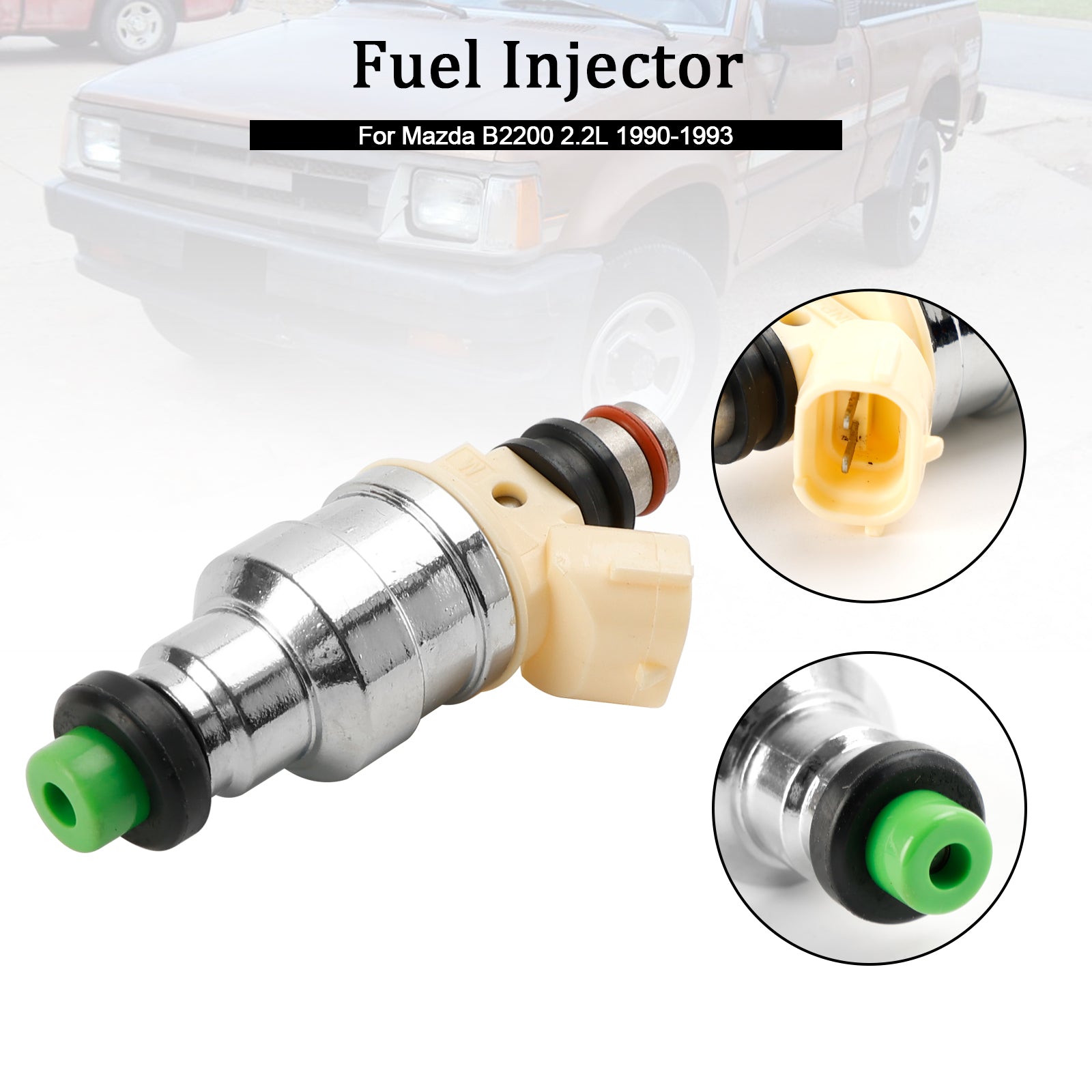 Mazda B2200 2.2L Fuel Injector INP-081 1990-1993 Replacement F2G8-13-250 (1 Piece)